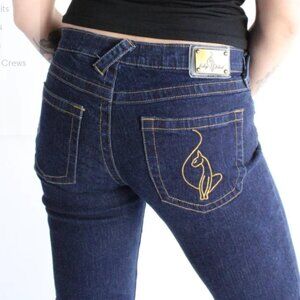 Baby Phat Y2K Jeans -  Black / Silver - New!